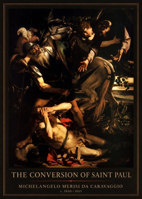 Michelangelo Merisi da Caravaggio The Conversion of Saint Paul No3 - Poster