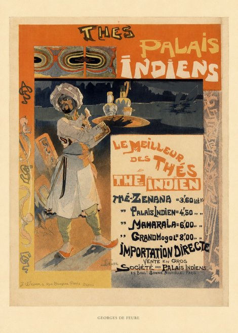Georges de Feure Thés Palais Indiens No5 - Poster