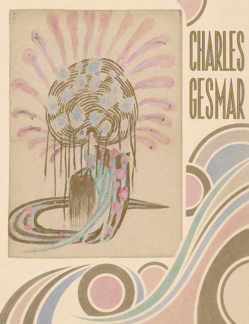 Charles Gesmar Woman with Headdress No4 - Poster