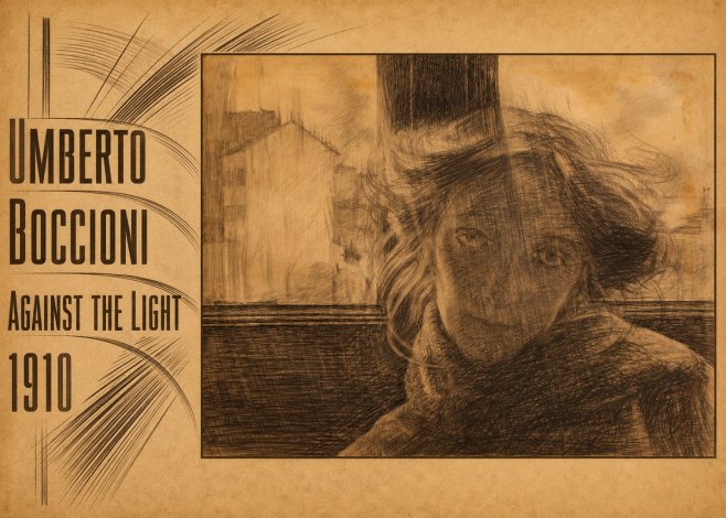 Umberto Boccioni Against the Light No4 - Poster