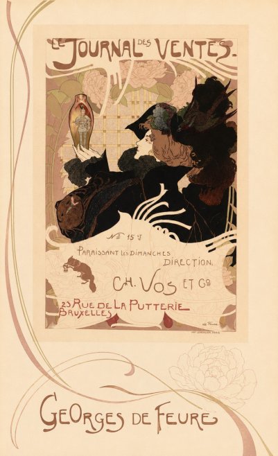 Georges de Feure Le Journal Des Ventes No5 - Poster