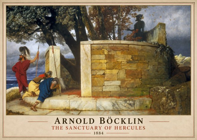 Arnold Böcklin The Sanctuary of Hercules No1 - Poster