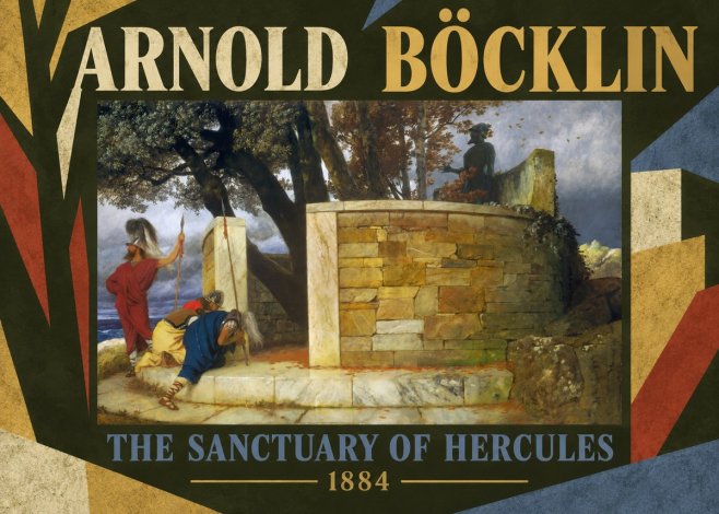 Arnold Böcklin The Sanctuary of Hercules No5 - Poster