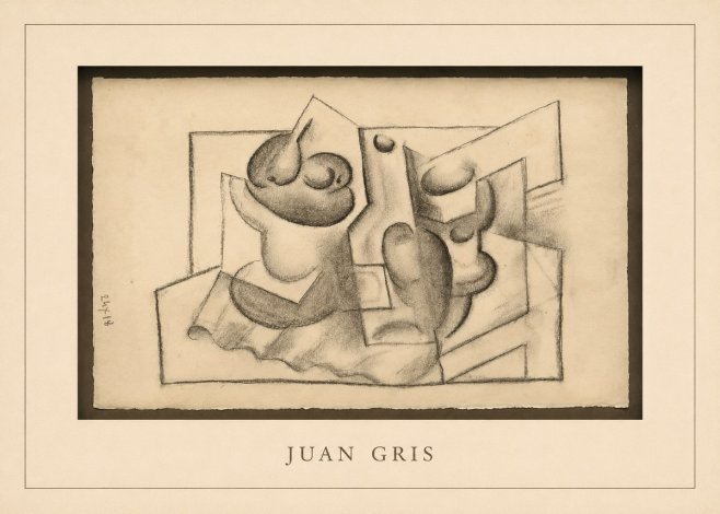 Juan Gris Nature Morte (Bouteille Et Fruit) No3 - Poster