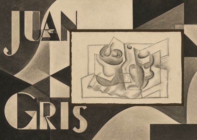 Juan Gris Nature Morte (Bouteille Et Fruit) No5 - Poster
