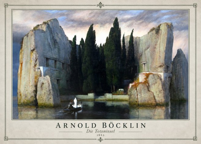 Arnold Böcklin Die Toteninsel VII No1 - Poster