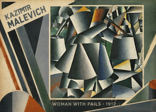 Kazimir Malevich Woman with Pails No2 - Poster