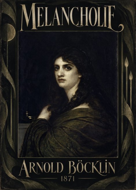 Arnold Böcklin Melancholie No5 - Poster