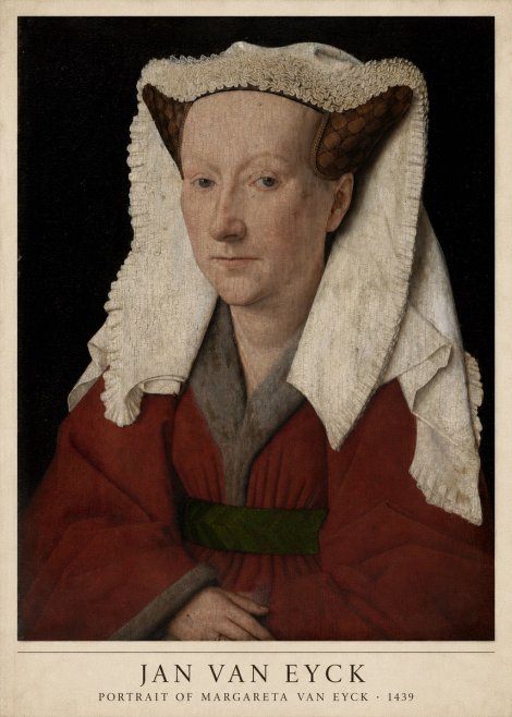 Jan van Eyck Portrait of Margareta Van Eyck No5 - Poster