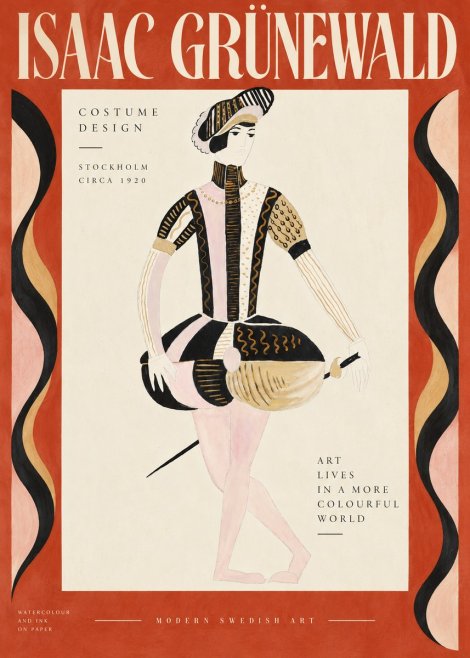 Isaac Grünewald Costume Study VI No5 - Poster