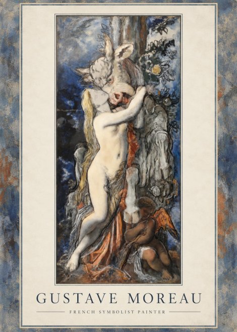 Gustave Moreau Europe and the Bull No1 - Poster