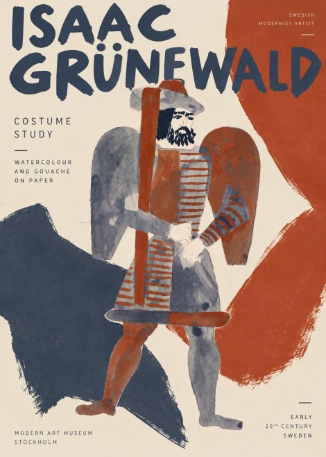 Isaac Grünewald Costume Study VII No3 - Poster