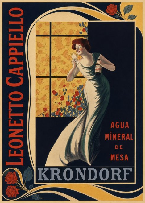Leonetto Cappiello Agua Mineral De Mesa Krondorf No2 - Poster