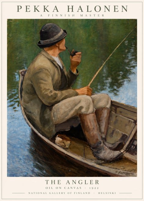 Pekka Halonen The Angler No1 - Poster