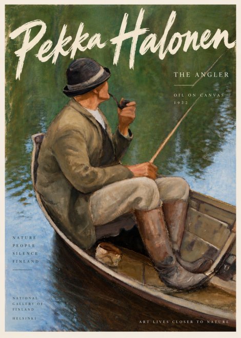 Pekka Halonen The Angler No3 - Poster