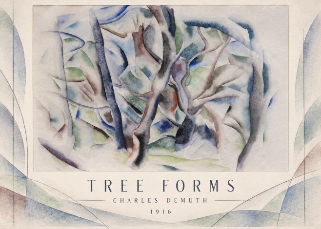 Charles Demuth Tree Forms No3 - Poster