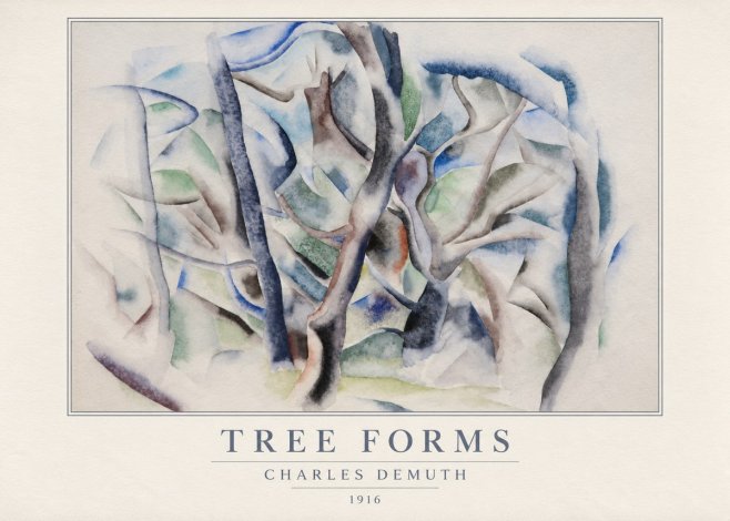 Charles Demuth Tree Forms No5 - Poster
