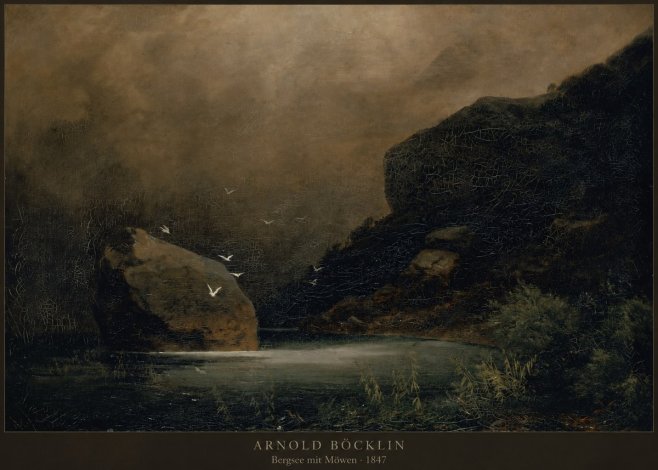 Arnold Böcklin Bergsee Mit Möwen No2 - Poster