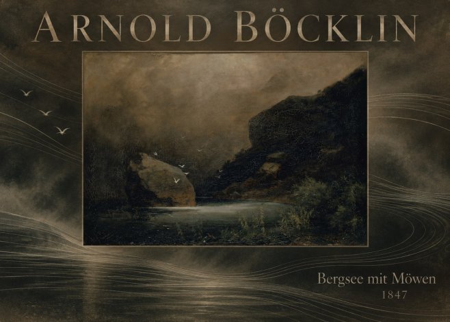 Arnold Böcklin Bergsee Mit Möwen No6 - Poster
