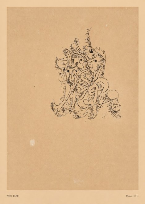 Paul Klee Blumen II No5 - Poster