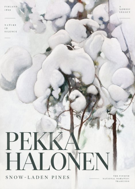 Pekka Halonen Snow-laden Pines No6 - Poster