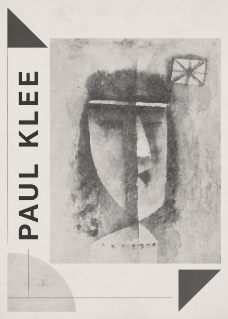 Paul Klee Head of a Man No2 - Poster