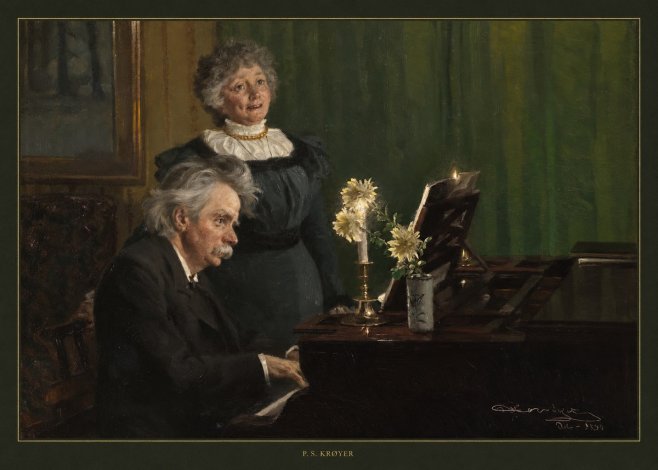 P.S. Krøyer Edvard Grieg Accompanying His Wife No5 - Poster