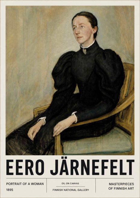 Eero Järnefelt Portrait of a Woman No6 - Poster