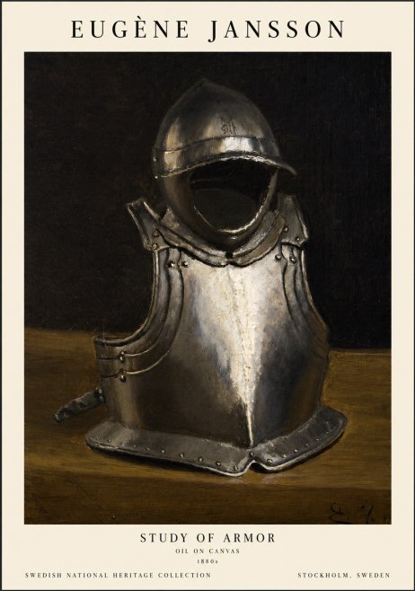 Eugène Jansson Study of Armor No1 - Poster