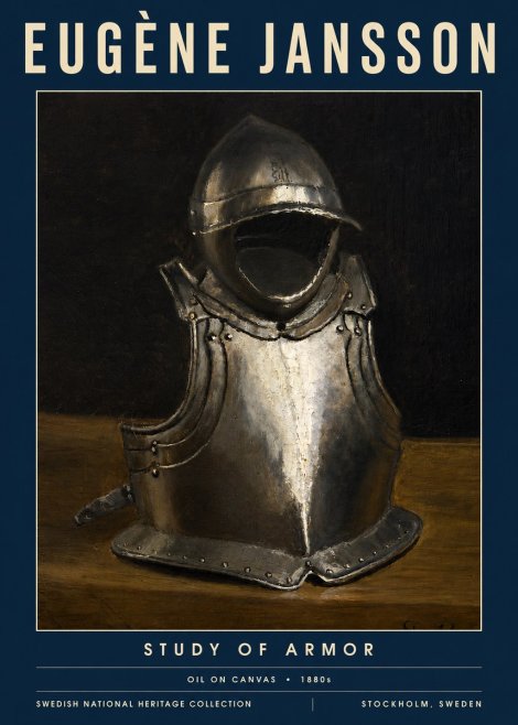 Eugène Jansson Study of Armor No3 - Poster