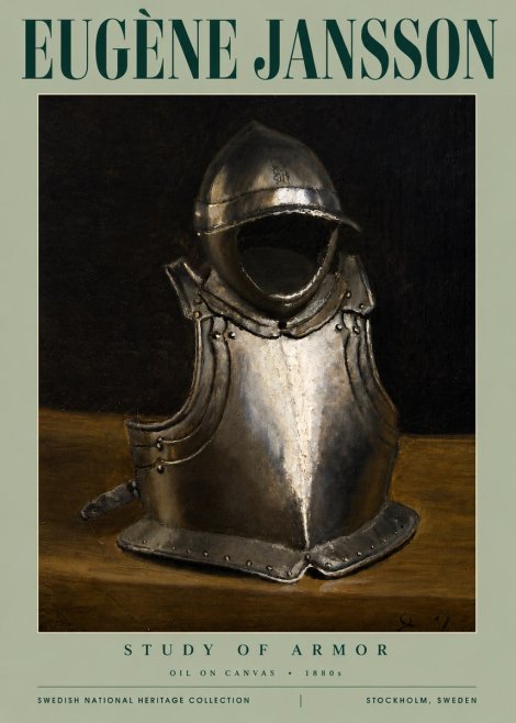 Eugène Jansson Study of Armor No4 - Poster