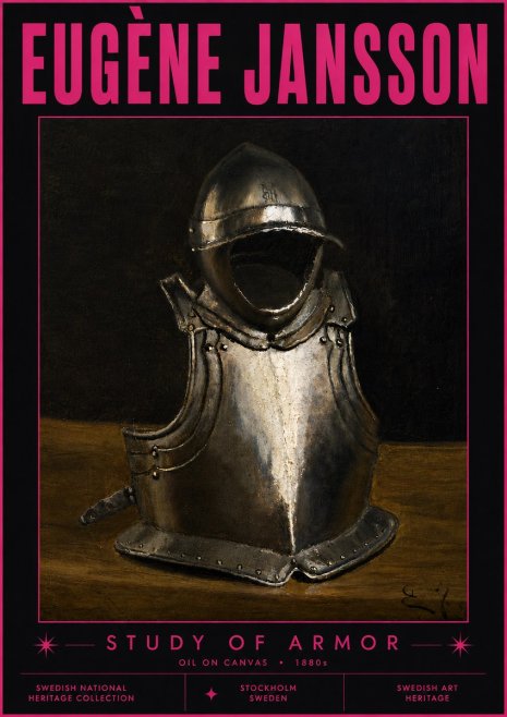Eugène Jansson Study of Armor No6 - Poster