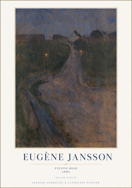 Eugène Jansson Evening Road No1 - Poster