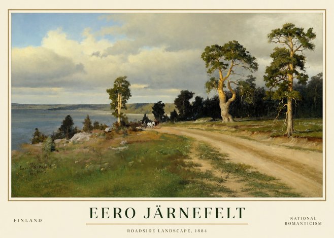 Eero Järnefelt Roadside Landscape, 1884 No1 - Poster