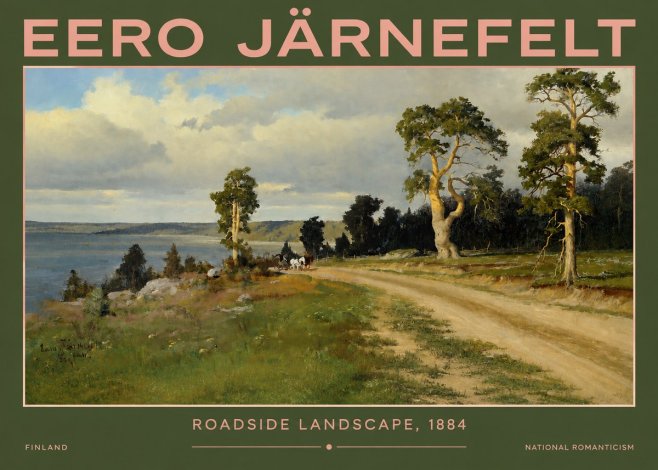 Eero Järnefelt Roadside Landscape, 1884 No2 - Poster