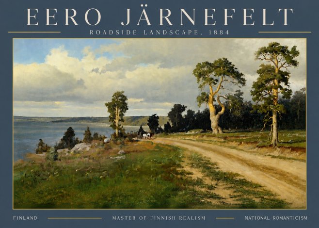 Eero Järnefelt Roadside Landscape, 1884 No4 - Poster