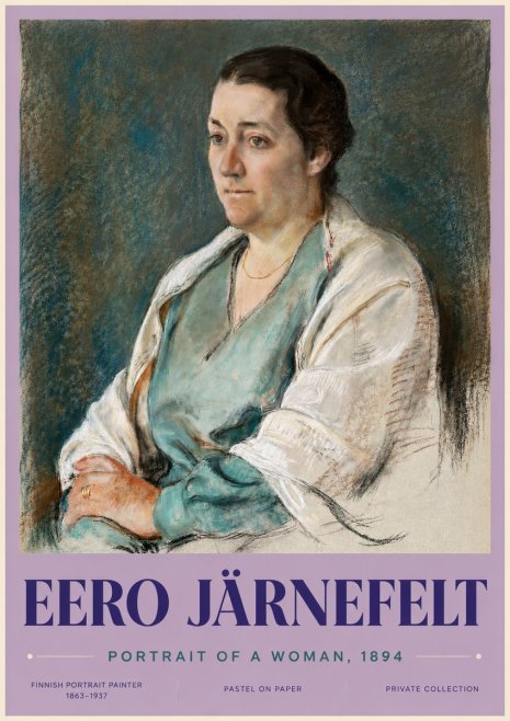 Eero Järnefelt Portrait of a Woman, 1894 No3 - Poster