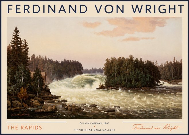 Ferdinand von Wright The Rapids No4 - Poster