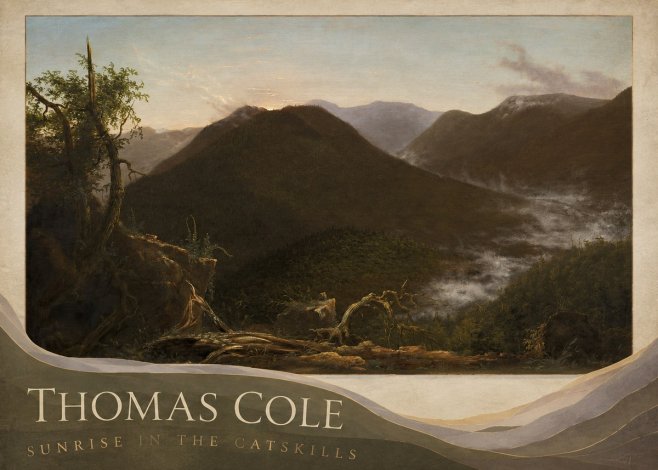 Thomas Cole Sunrise in the Catskills II No2 - Poster