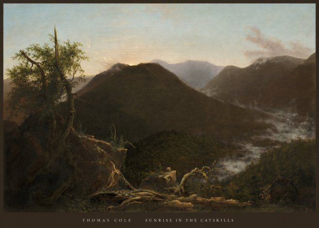 Thomas Cole Sunrise in the Catskills II No6 - Poster
