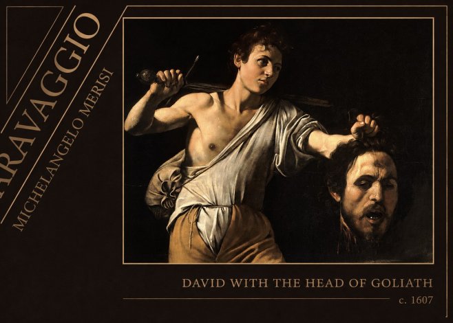 Michelangelo Merisi da Caravaggio David with the Head of Goliath V No5 - Poster