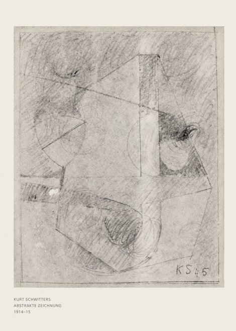 Kurt Schwitters Abstrakte Zeichnung No6 - Poster