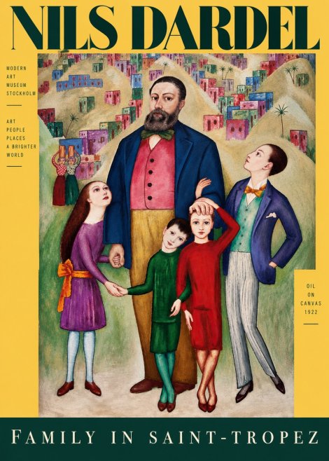 Nils Dardel Family in Saint-tropez No5 - Poster