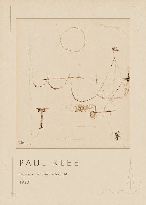Paul Klee Skizze Zu Einem Hafenbild No1 - Poster