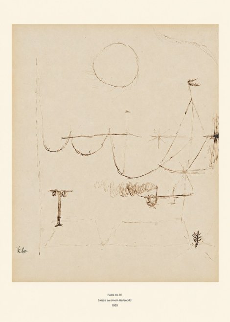 Paul Klee Skizze Zu Einem Hafenbild No6 - Poster