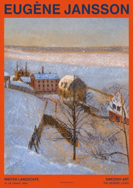 Eugène Jansson Winter Landscape No2 - Poster