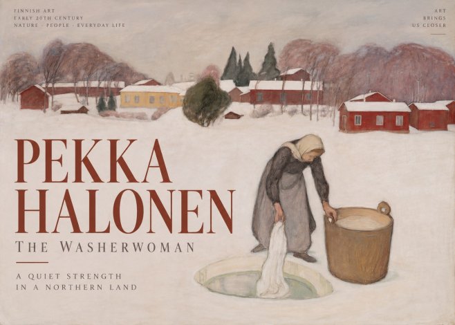 Pekka Halonen The Washerwoman No2 - Poster