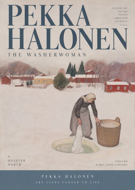 Pekka Halonen The Washerwoman No4 - Poster