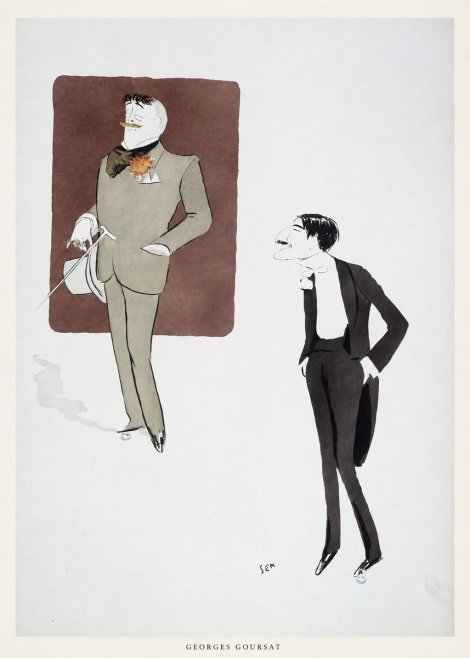 Georges Goursat High Society Caricature No4 - Poster