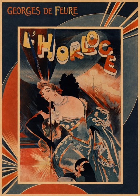 Georges de Feure L'horloge III No5 - Poster